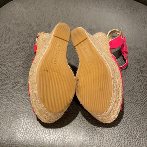Red And gold espadrille sandels - Picture 4 of 5